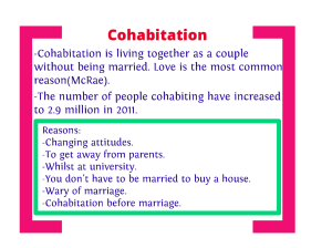 cohabitation