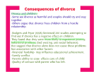 consequences of divorce